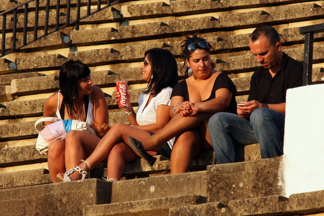 Cuando calienta el sol...aquí en la plaza (FOTO:Gallardo)