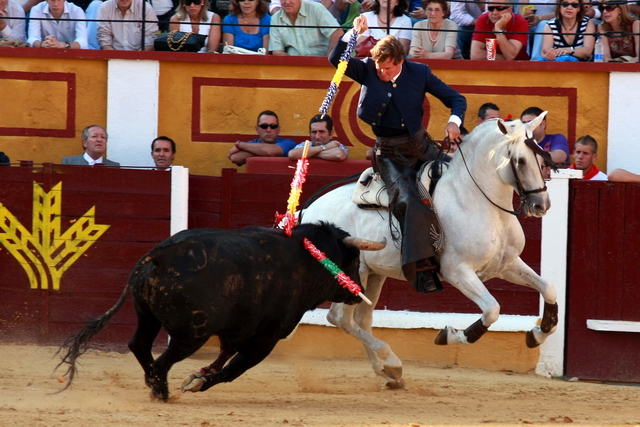 El jinete jerezano no tuvo toros que le valiesen. (FOTOS: Gallardo)