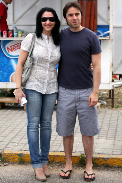 David Pecellín y Lupe Cabrera, con la fiesta y los toreros pacenses. (FOTO: Gallardo)