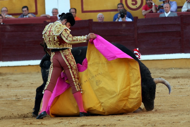 Elegancia en el Toreo. Algo innato en las muñecas de Morante. (FOTO: Gallardo)