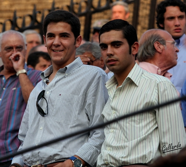 Los novilleros Jesús Martínez y Pablo Bienvenida. (FOTO: Gallardo)