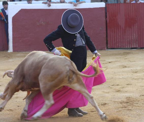 Ahora los vuelos de la chicuelina ya están rematados en la cadera.