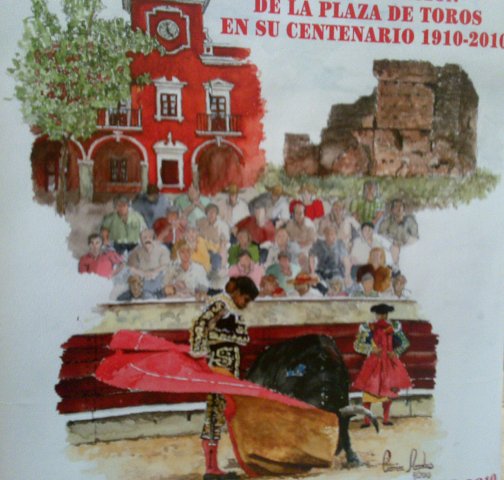 Motivo del cartel pintado por Carmen Arrobas. (FOTO: José García)