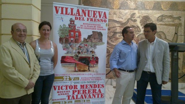 José Luis Iniesta, Inmaculada Bonilla, Joaquín Domínguez y Ramón Díaz Farias. (FOTO: José García)