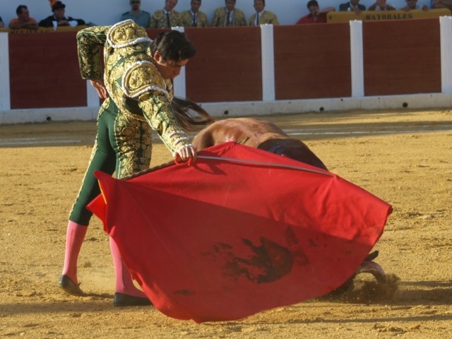 La cintura manda en el muletazo con la derecha.