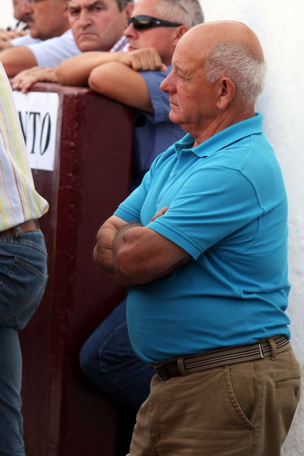 Antonio García siguiendo una tarde más a su torero: Antonio Ferrera.