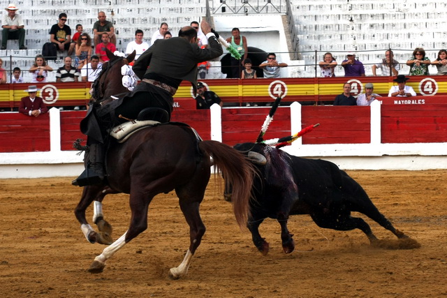 Banderilla extremeña montando a 'Pintor'