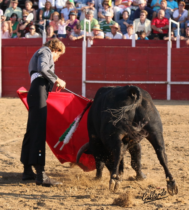 Lo intentó por el pitón izquierdo. (FOTO:Gallardo)