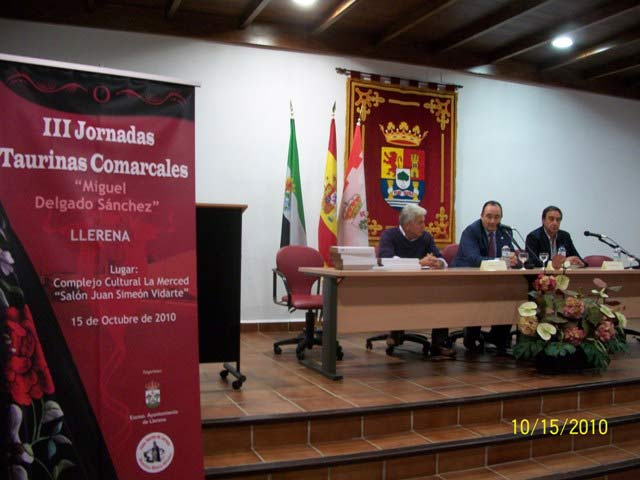 José María Marrón exponiendo su ponencia sobre el estado de la fiesta.