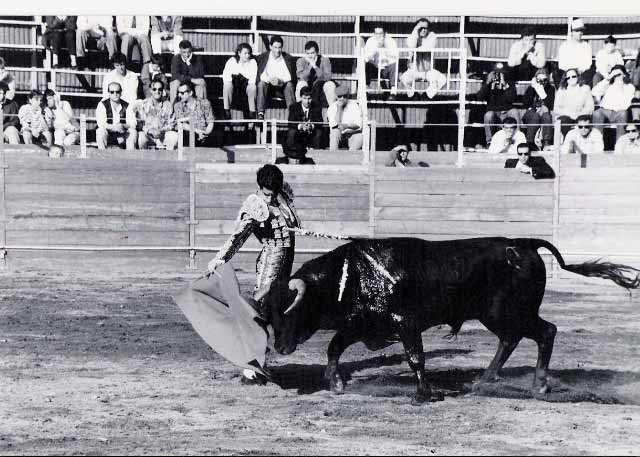 Muletazo a pies juntos.