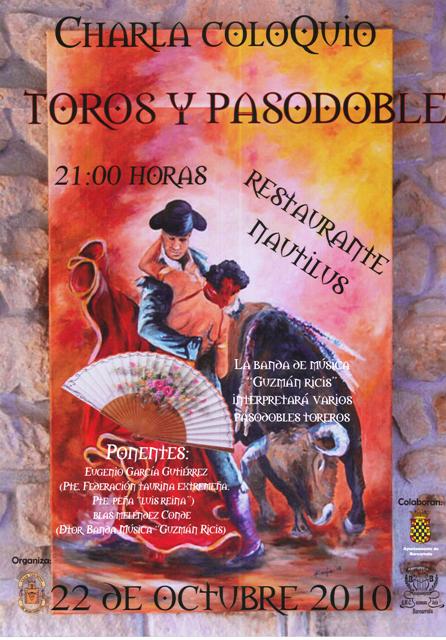 El cartel anunciador de la Charla Coloquio de Barcarrota.