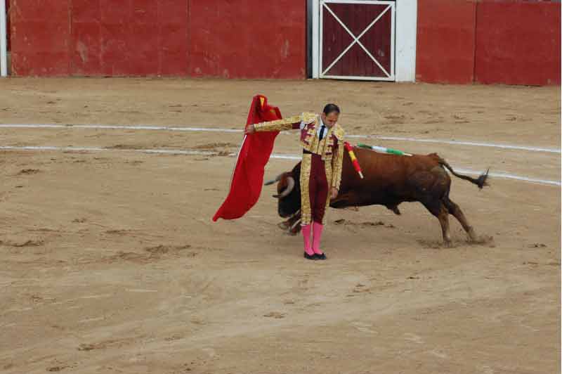 Pase cambiado por la espalda de Álvarez.