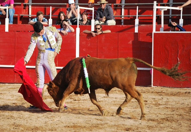 Idéntica embestida entregada tuvo por el derecho. (FOTO:Fco. Javier Campos)