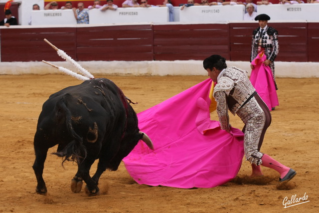 Valentín Luján bregando.