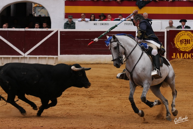 Moura con el rejón de castigo.