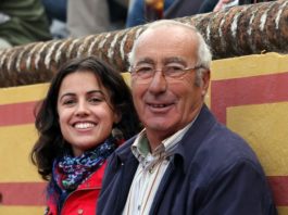 Cipriano Píriz orgulloso junto a su hija Puri.