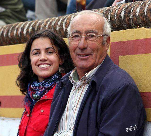 Cipriano Píriz orgulloso junto a su hija Puri.