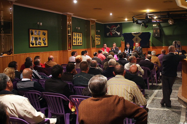 Aspecto que presentaba el salón anexo del Café Bar Taurino José María.