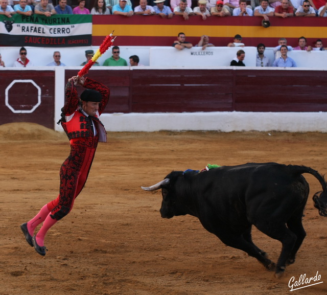 Jesús Talaván marcando los tiempos.