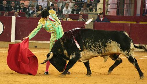 Talavante en su actuación de esta tarde en Zaragoza. (FOTO:Burladero.com)