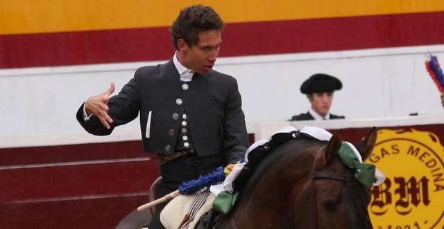 Leonardo Hernández durante su actuación en la pasada feria de Zafra. (FOTO: Gallardo)