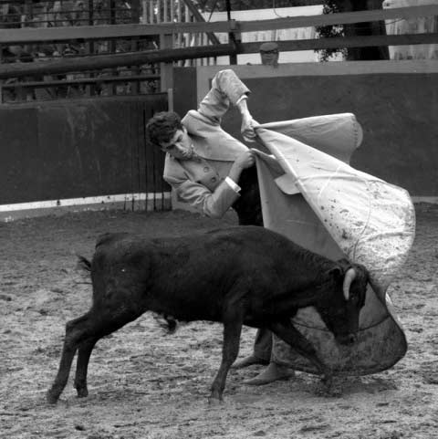 Media con que abrochó el quite al último novillo.