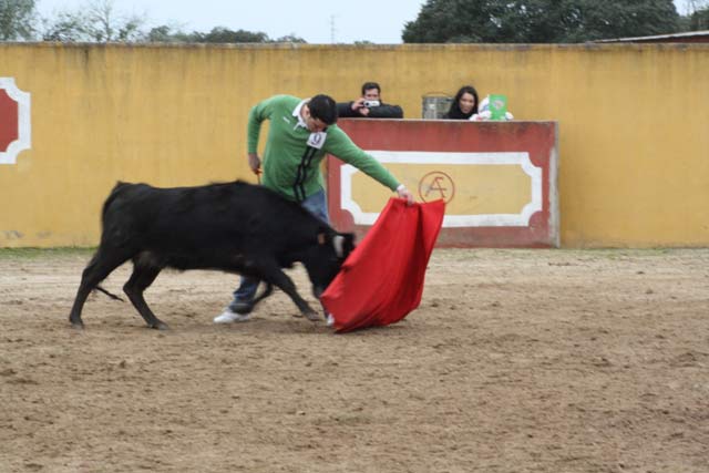 El cazador, cazado. Nuestro compañero José Luis quiso probarse.