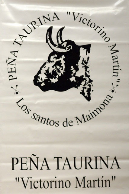 Logo de la Peña Taurina 'Victorino Martín' de Los Santos. (FOTO:Gallardo)