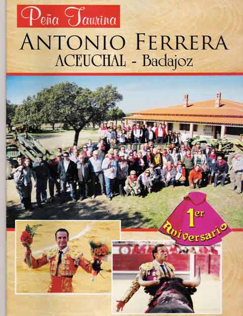 Portada de la revista que ha editado la PT Antonio Ferrera de Aceuchal.