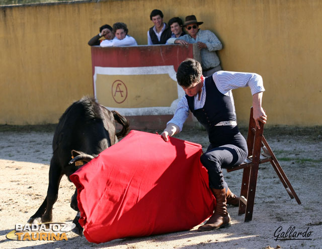 Tomás Campos iniciando la faena de muleta con sabor moranteño.