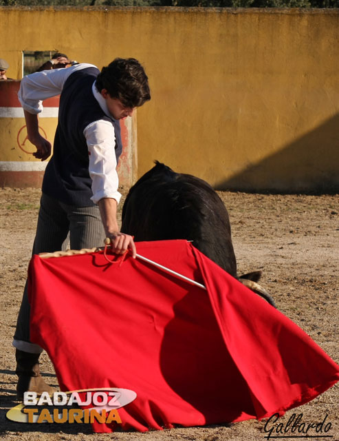 Luisma Terrón toreando en redondo.