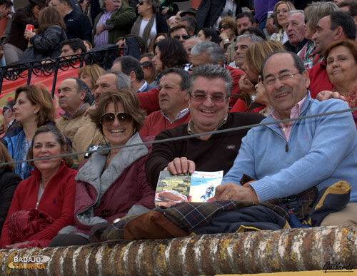 José Benito, apoyando los toros y la ternera de Extremadura.
