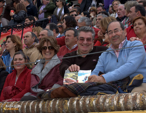 José Benito, apoyando los toros y la ternera de Extremadura.