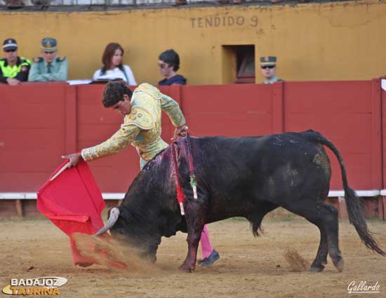 A punto de iniciar el de pecho.