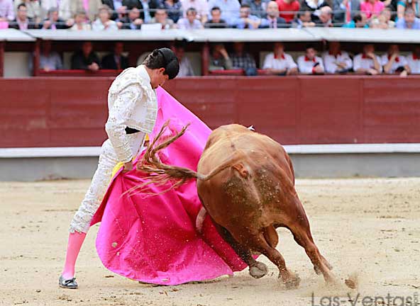 Rafael Cerro en su debut venteño. (FOTO:Juan Pelegrín/Las-Ventas.com)