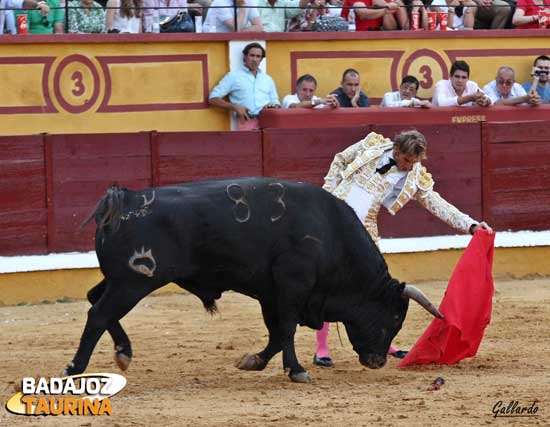 Parejo muleteando al sobrero. (FOTO: Gallardo)