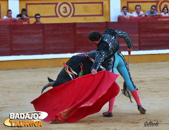 ...Con los vuelos de la muleta dibujando arabescos.