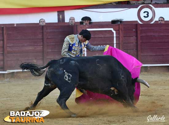 Ambel Posada genial con el capote durante todo el festejo. (FOTO:Gallardo)