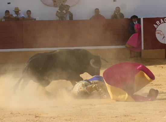 La caída fue dura e impactante.