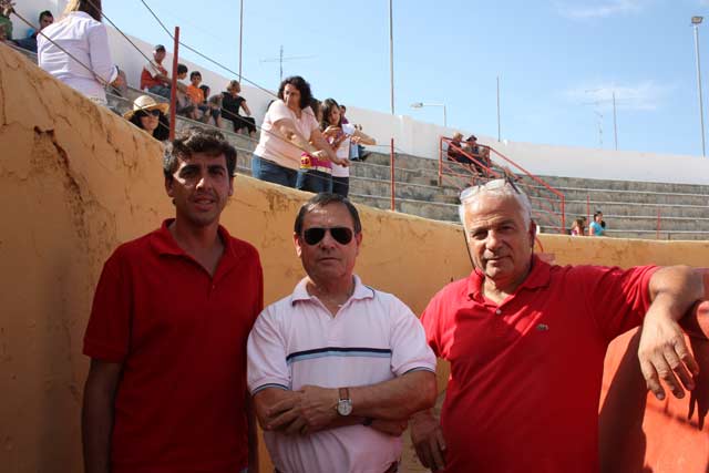 Fernando González con Antoñete y Joaquim Práxedes 'Kitó'