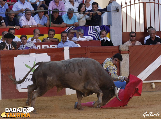 Inicio de faena ante la mirada de Carmen Mtnez. Bordiu y su esposo.