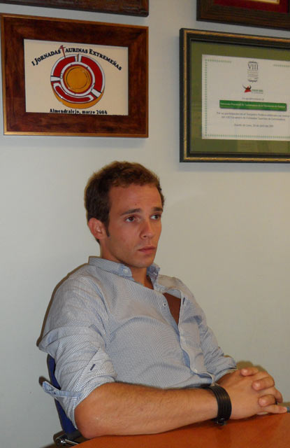 Emilio Martín, serio ante la cita que tiene el próximo sábado. (FOTO: AJG)