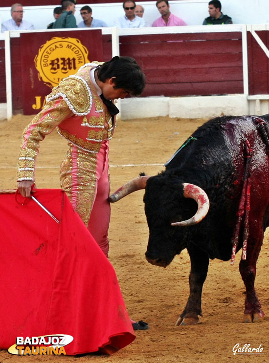 La valentía de Perera asustó al público. (FOTO:Gallardo)