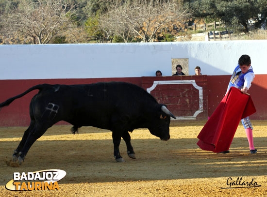 Trayendo embarcado al toro en la muleta.