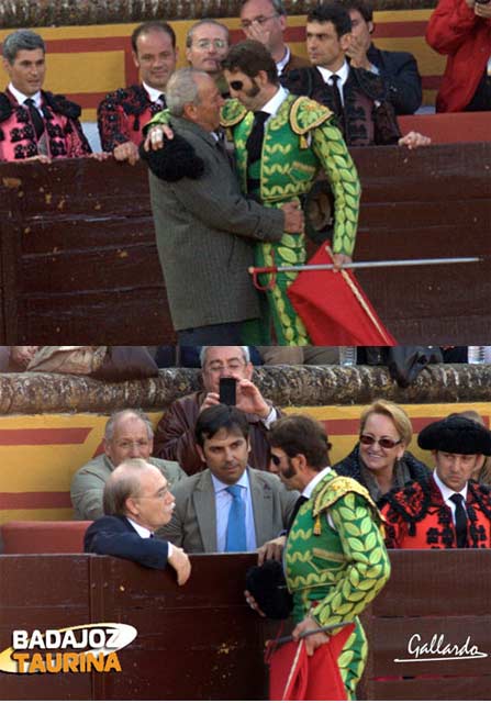 Emotividad en los dos brindis: a su padre y a los médicos de Zaragoza. (FOTO:Gallardo)