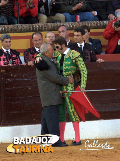 El brindis a su padre, emotividad a flor de piel.