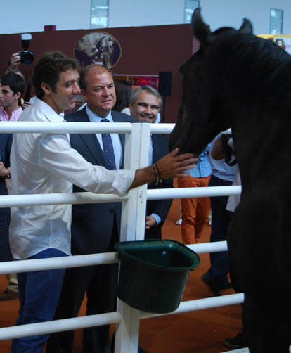 Pablo Hermoso junto a su mítico caballo 'Cagancho'