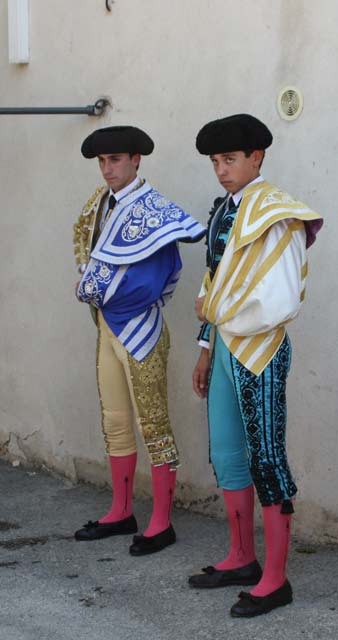 Liados, a punto de salir al paseíllo.