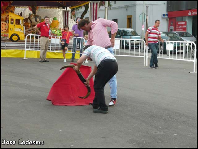 En esta ocasión con la muleta.