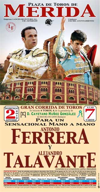 Cartel de la feria de Merida 2012.